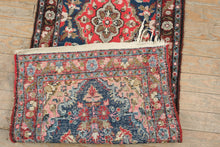 Load image into Gallery viewer, Antique Persian Style Runner Rug 26x72 Blue Red Floral Medallion
