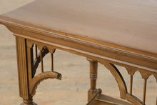 Load image into Gallery viewer, Antique Side or Tea Table – Large Square with Brass Claw Foot Casters
