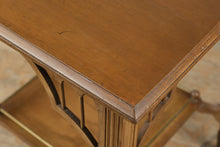 Load image into Gallery viewer, Antique Side or Tea Table – Large Square with Brass Claw Foot Casters
