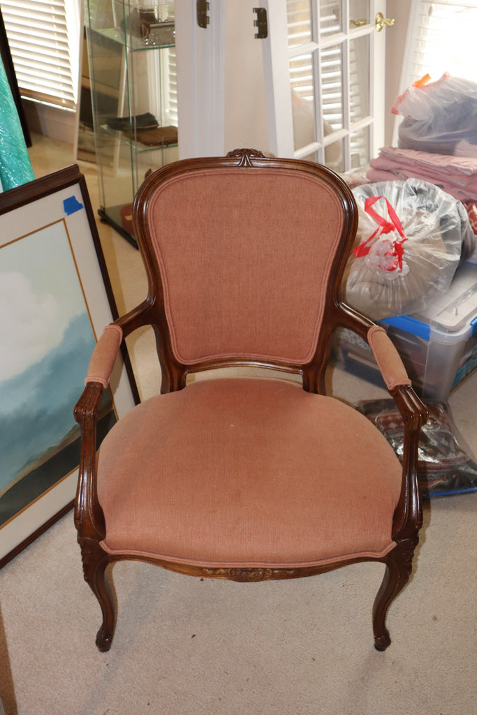Vintage Louis XV Style Bergère Armchair