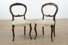 Load image into Gallery viewer, Set of 6 Antique Victorian Balloon Back Chairs – Carved Mahogany
