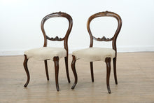Load image into Gallery viewer, Set of 6 Antique Victorian Balloon Back Chairs – Carved Mahogany
