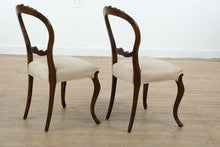 Load image into Gallery viewer, Set of 6 Antique Victorian Balloon Back Chairs – Carved Mahogany
