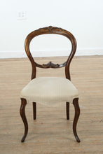 Load image into Gallery viewer, Set of 6 Antique Victorian Balloon Back Chairs – Carved Mahogany

