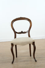 Load image into Gallery viewer, Set of 6 Antique Victorian Balloon Back Chairs – Carved Mahogany
