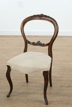 Load image into Gallery viewer, Set of 6 Antique Victorian Balloon Back Chairs – Carved Mahogany
