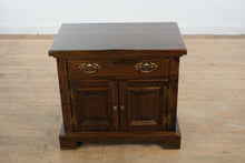 Load image into Gallery viewer, Bennington Pine Nightstand with Lower Cabinet – Solid Craftsmanship
