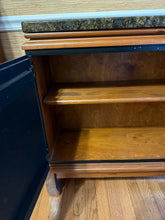 Load image into Gallery viewer, Solid Wood Accent Storage Cabinet with Stone Top
