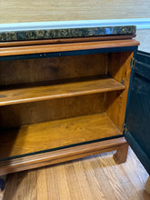 Load image into Gallery viewer, Solid Wood Accent Storage Cabinet with Stone Top
