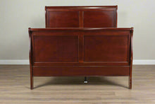 Load image into Gallery viewer, Cherry Queen Size Sleigh Bed- Broyhill
