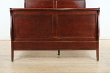 Load image into Gallery viewer, Cherry Queen Size Sleigh Bed- Broyhill
