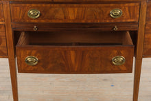 Load image into Gallery viewer, Antique Hepplewhite Style Mahogany Sideboard with Inlay and Pull Out Serving Slide
