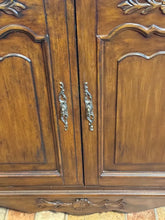 Load image into Gallery viewer, French Provincial Style Low Storage Cabinet in Solid Wood
