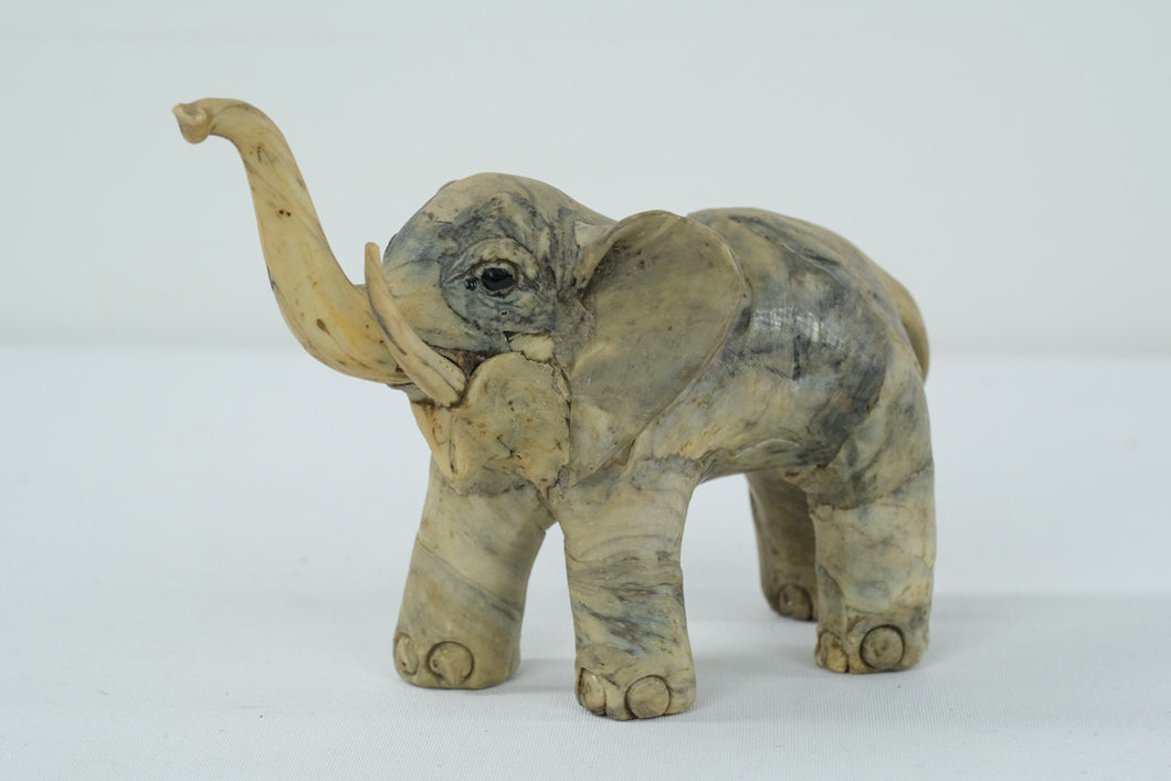 Crushed Oyster Shell Elephant Figurine