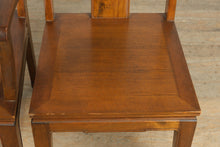 Load image into Gallery viewer, Oriental Dragon &amp; Phoenix Dining Set – 8 Chairs, Carved Skirt, Sunburst Top – Rare &amp; Remarkable
