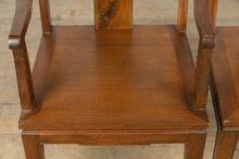 Load image into Gallery viewer, Oriental Dragon &amp; Phoenix Dining Set – 8 Chairs, Carved Skirt, Sunburst Top – Rare &amp; Remarkable
