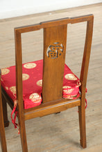 Load image into Gallery viewer, Oriental Dragon &amp; Phoenix Dining Set – 8 Chairs, Carved Skirt, Sunburst Top – Rare &amp; Remarkable
