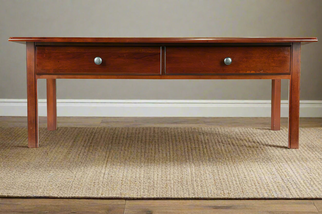 Cherry 2- Drawer Coffee Table