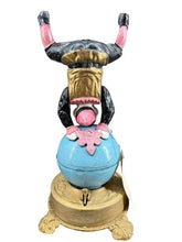 Load image into Gallery viewer, Cast Iron Clown Wind-Up Spinning Mechanical Bank – 11” Tall Collectible
