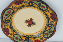 Load image into Gallery viewer, Certified International Corsica Crown Jewel Hand Painted Plate – 9” Decorative Dinner Plate
