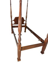 Load image into Gallery viewer, Craftique Solid Mahogany Twin Poster Bed with Rice Carved Posts
