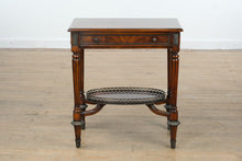 Load image into Gallery viewer, “The Bellamy Table” – Crotch Mahogany Side Table by Four Corner Imports

