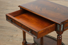 Load image into Gallery viewer, “The Bellamy Table” – Crotch Mahogany Side Table by Four Corner Imports
