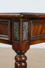 Load image into Gallery viewer, “The Bellamy Table” – Crotch Mahogany Side Table by Four Corner Imports
