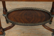 Load image into Gallery viewer, “The Bellamy Table” – Crotch Mahogany Side Table by Four Corner Imports
