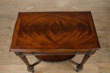 Load image into Gallery viewer, “The Bellamy Table” – Crotch Mahogany Side Table by Four Corner Imports
