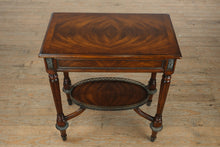 Load image into Gallery viewer, “The Bellamy Table” – Crotch Mahogany Side Table by Four Corner Imports
