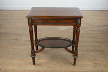 Load image into Gallery viewer, “The Bellamy Table” – Crotch Mahogany Side Table by Four Corner Imports
