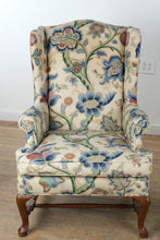 Load image into Gallery viewer, Pair of Custom Upholstered Wingback Lounge Chairs
