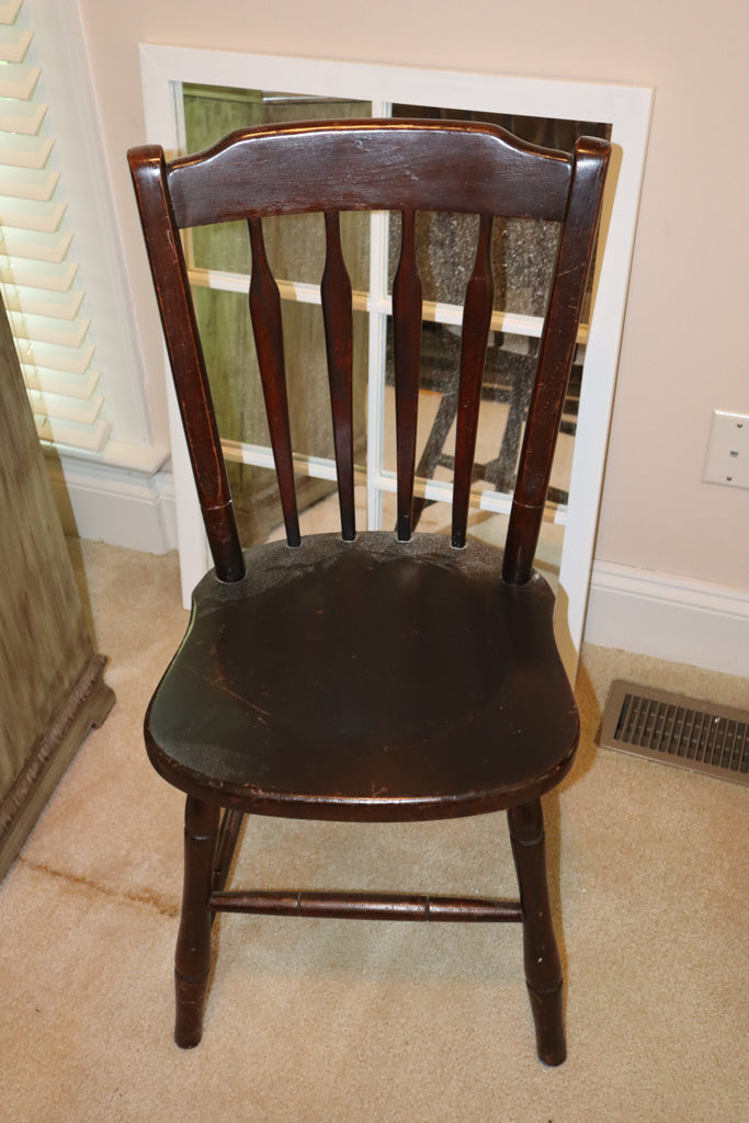 Vintage Wooden Desk Chair – 16