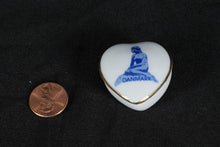 Load image into Gallery viewer, Little Mermaid Denmark Porcelain Heart Trinket Box – Souvenir with Gold Trim
