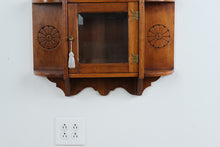 Load image into Gallery viewer, Vintage Eastlake Style Wall Hanging Display Cabinet
