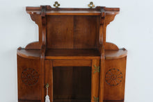 Load image into Gallery viewer, Vintage Eastlake Style Wall Hanging Display Cabinet
