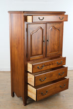 Load image into Gallery viewer, Ethan Allen Cherry Wood Gentleman's Chest with Cabinet Storage
