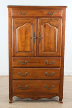 Load image into Gallery viewer, Ethan Allen Cherry Wood Gentleman's Chest with Cabinet Storage
