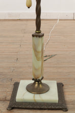 Load image into Gallery viewer, Antique Floor Lamp with Marble Base
