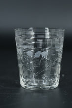 Load image into Gallery viewer, Set of 8 Vintage Etched Crystal Juice Glasses – Floral &amp; Geometric Cut Design – 2&quot; x 2.25&quot;
