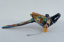 Load image into Gallery viewer, Large Talavera Parrot Hanging Ceramic Bird Mexican Folk Art 28 x 7
