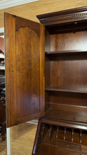 Load image into Gallery viewer, Thomasville Solid Cherry Secretary Desk with Blind Upper Bookcase
