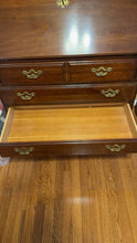 Load image into Gallery viewer, Thomasville Solid Cherry Secretary Desk with Blind Upper Bookcase
