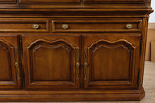 Load image into Gallery viewer, Henredon Lighted China Cabinet Hutch Two Piece Traditional Display Cabinet 70 Inch
