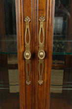 Load image into Gallery viewer, Henredon French Provincial Style Hardwood Glass Curio Cabinet with Lighting
