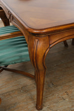 Load image into Gallery viewer, French Provincial Style Solid Wood Dining Table Set with 6 Chairs and Leaves
