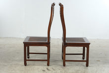 Load image into Gallery viewer, Henredon Pan Asian Vintage Mahogany Dining Table and Six Cane Seat Chairs with Two Leaves

