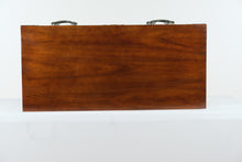 Load image into Gallery viewer, Henredon Campaign Style 2-Drawer Chest – Brass Accents &amp; Solid Wood
