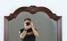 Load image into Gallery viewer, Henredon Folio Fourteen Mahogany Wall Mirror – 48” Tall Arched Vintage Mirror
